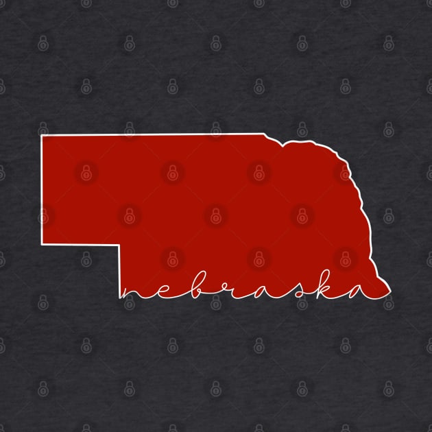 Nebraska - Minimalist by A + J Creative Co